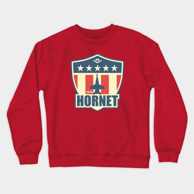 F/A-18 Hornet Patch Crewneck Sweatshirt by TCP